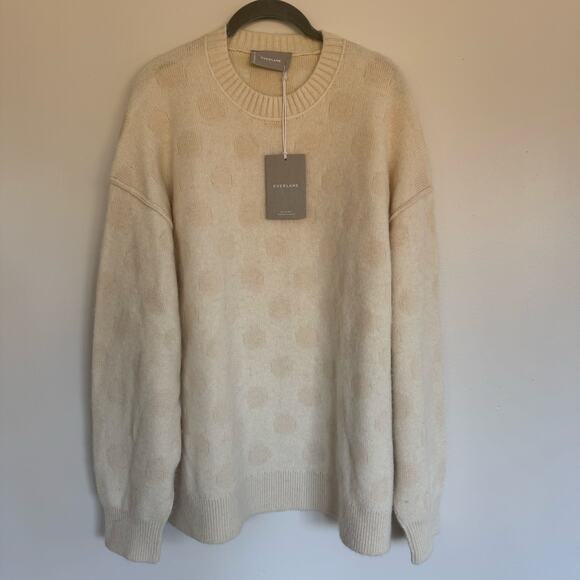 Everlane The Alpaca Polka Dot Oversized Crew Sweater - Picture 2 of 8